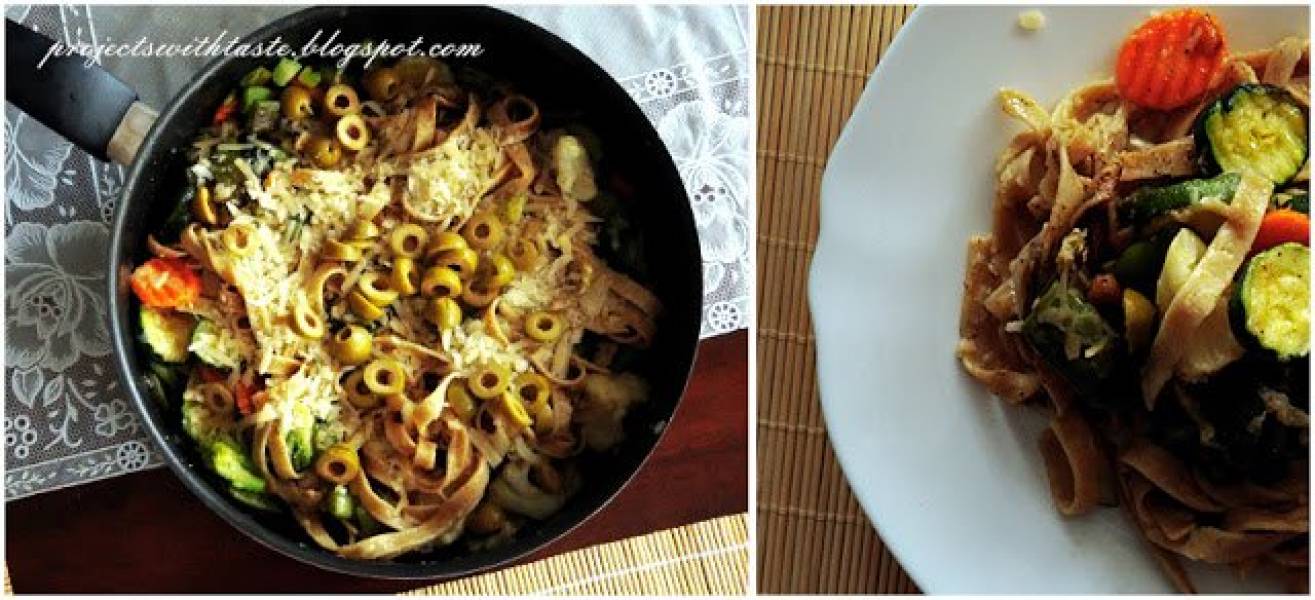 Tagliatelle z warzywami / Tagliatelle with vegetables