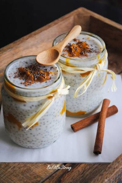 Pumpkin Spice Chia Pudding - dyniowy deser chia