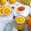 Pomarańcze w cukrze do herbaty