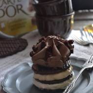 Deser chałwowo - orzechowy z dodatkiem lodów Carte d'Or Chocolate Brownie