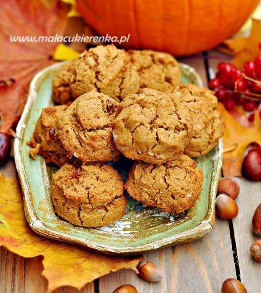 Ciasteczka z dynią, wegańskie bez glutenu