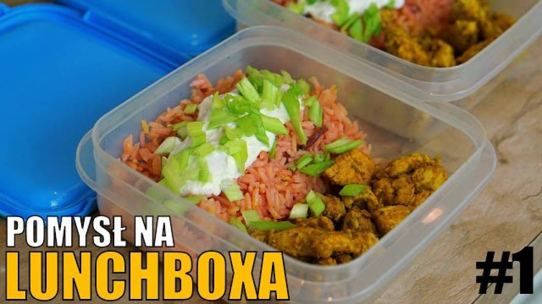 Pomysł na Lunch Boxa - Kurczaka z ryżem w sosie chrzanowym
