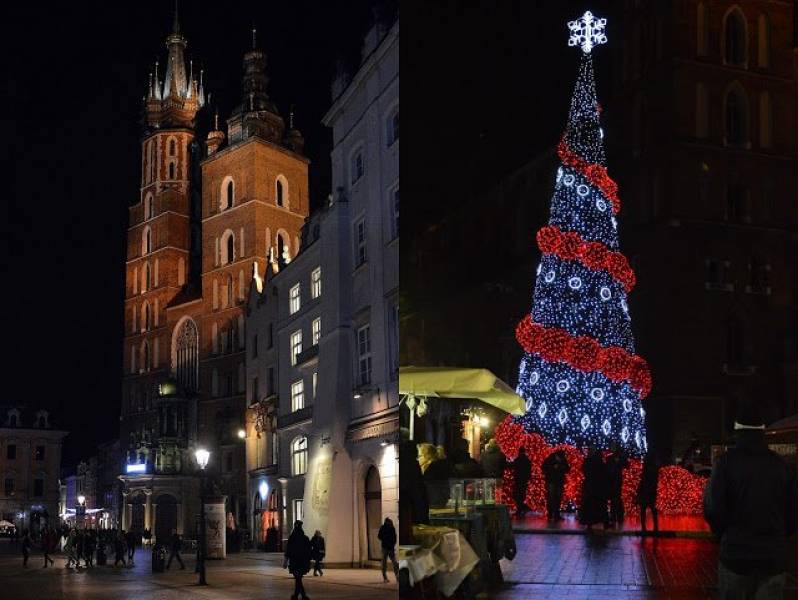 Jarmark świąteczny na Rynku Głównym w Krakowie