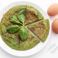 Omlet ze szpinakiem – zielone jajka