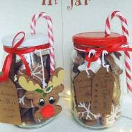 ** Christmas cookies in jar **
