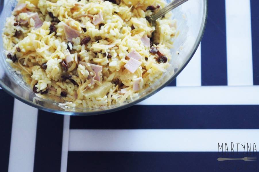 Sałatka ryżowa z ananasem / Rice and pienapple salad