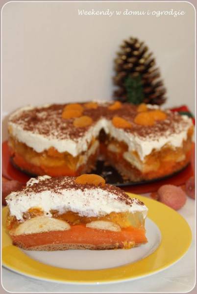 Cytrusowy deser w wersji świątecznej