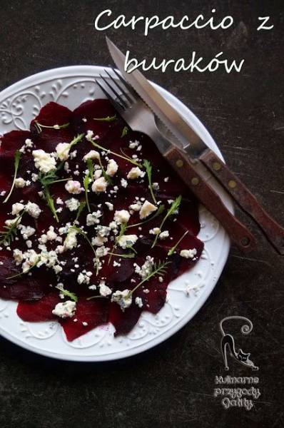 Carpaccio z buraków z serem pleśniowym