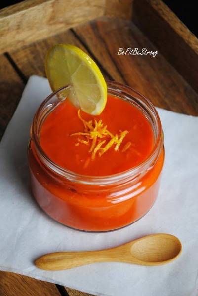 Kisiel marchwiowo-pomarańczowy z soków jednodniowych