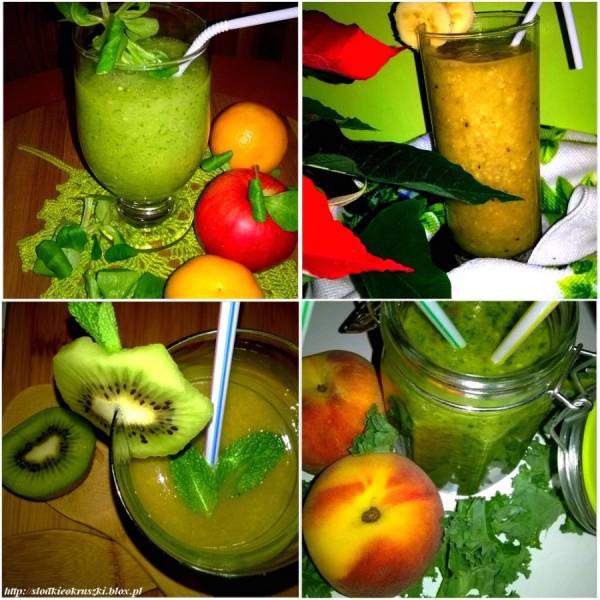 4 przepisy na zdrowe zielone smoothie. Green smoothie - szybko, smacznie i zdrowo.