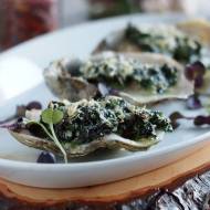 Ostrygi zapiekane ze szpinakiem i parmezanem / Spinach parmesan oysters