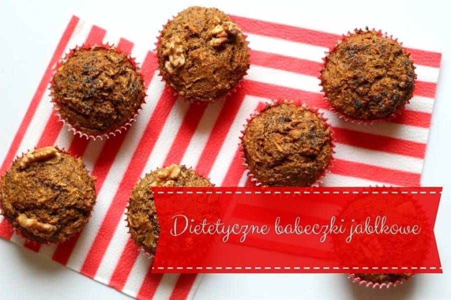 Dietetyczne muffiny jabłkowo-makowe