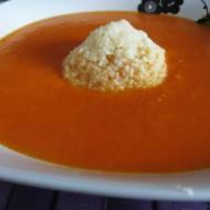 Zupa krem paprykowo-pomidorowy.