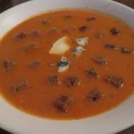 Zupa krem z pomidorów z serem pleśniowym