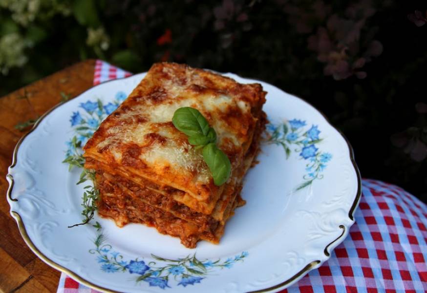 Lasagne bolognese.