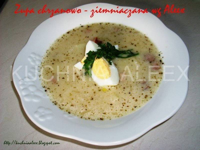 Zupa chrzanowo - ziemniaczana wg Aleex