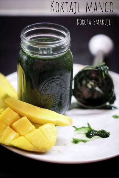 Zielony koktajl z mango