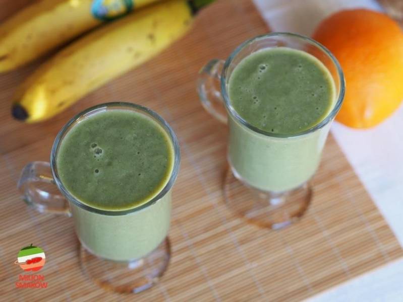 Zielone smoothie z melona i banana