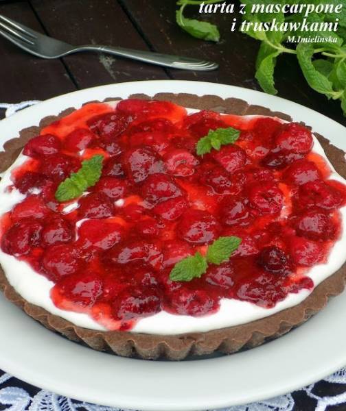 tarta mascarpone z truskawkami i podsumowanie 4 lat blogowania