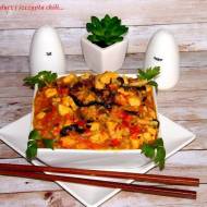 Ryż z warzywną mieszanką chińską i kurczakiem.