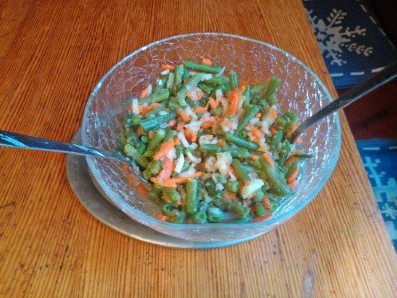 fasolka szparagowa inaczej z warzywami -dodatek do obiadu