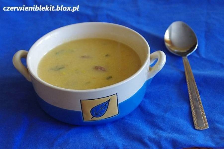 Zupa kukurydziana z chorizo