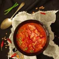 Pomidorowa zupa z soczewicą