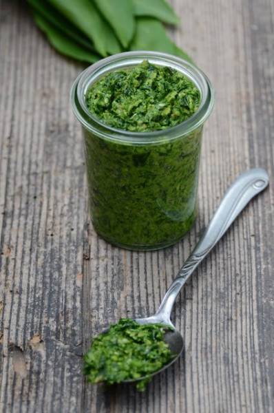 Pesto z czosnku niedźwiedziego