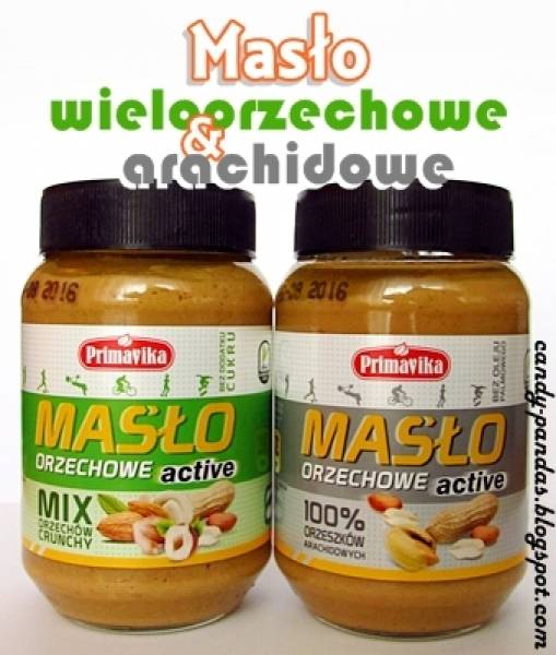 Masło orzechowe active  arachidowe/mix orzechów crunchy - Primavika