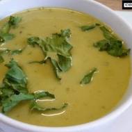 Zupa z trybuli z zielonym pieprzem i orkiszem