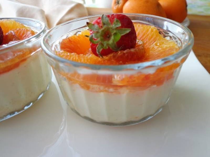 Pomarańczowa panna cotta pieczona (Panna cotta all'arancia)