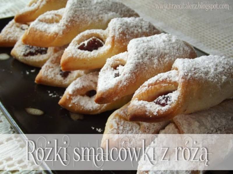 Rożki smalcówki z różą