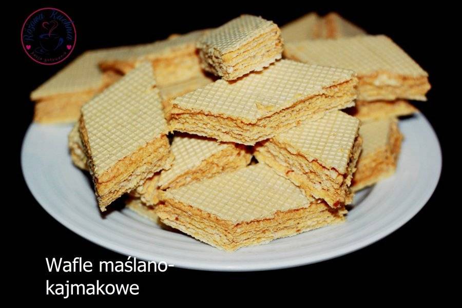 Wafle maślano- kajmakowe