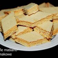 Wafle maślano- kajmakowe