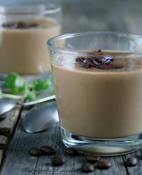 Mleczny kisiel kawowy z czekoladą