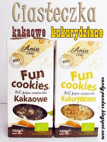 Fun Cookies kakaowe i kukurydziane - Ania