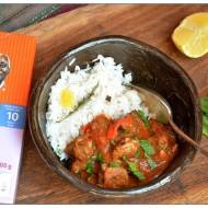 Curry z indyka, z ryżem jaśminowym i kolendrą