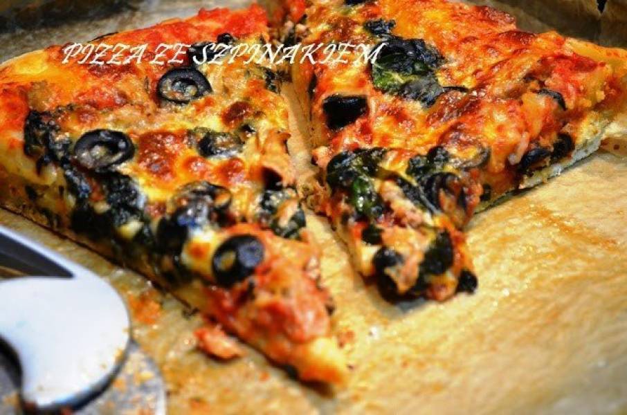 Pizza ze szpinakiem i tuńczykiem