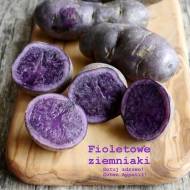 Fioletowe ziemniaki z piekarnika