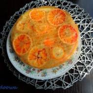 Ciasto klejące z pomarańczami - odwrócone