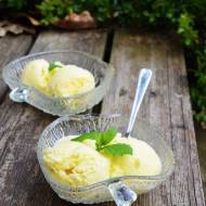 Limonkowe lody z mascarpone i miętą