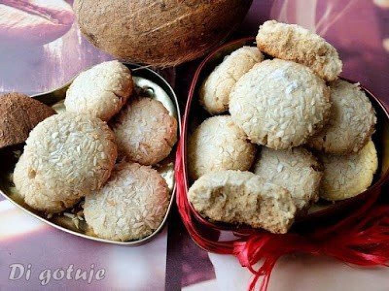 Bezglutenowe ciasteczka chałwowo-kokosowe (bez masła i jajek, vege)