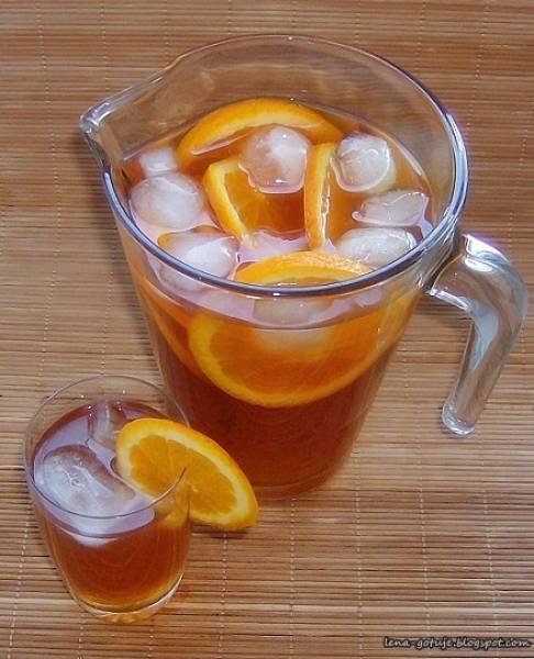 Ice tea z pomarańczą