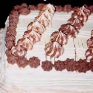 Tort czekoladowo waniliowy