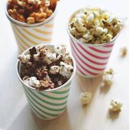 Domowy popcorn z masłem i serem, papryką i czekoladą | 3 rodzaje