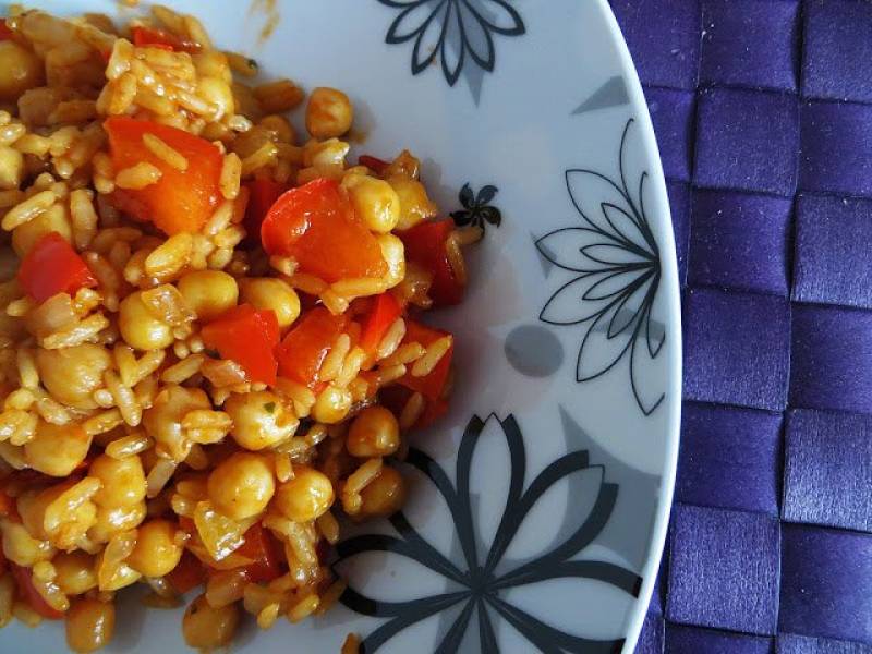 Risotto parboiled z cieciorką.