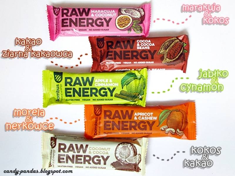 Batony owocowe - Raw energy (Bombus)