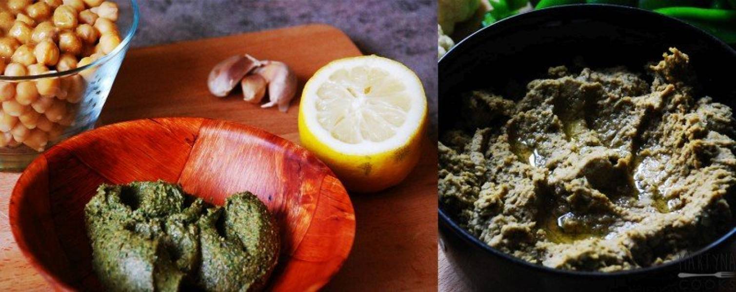 BAZYLIOWY HUMMUS / BASIL PESTO HUMMUS