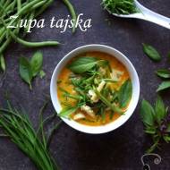 Tajska zupa z fasolką szparagową