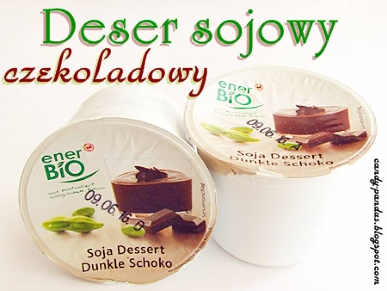 Deser sojowy o smaku gorzkiej czekolady - enerBio (Rossmann)